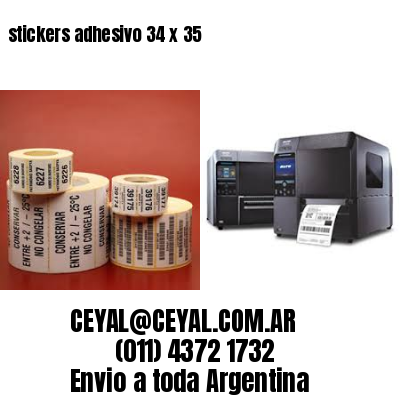 stickers adhesivo 34 x 35