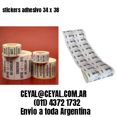 stickers adhesivo 34 x 38