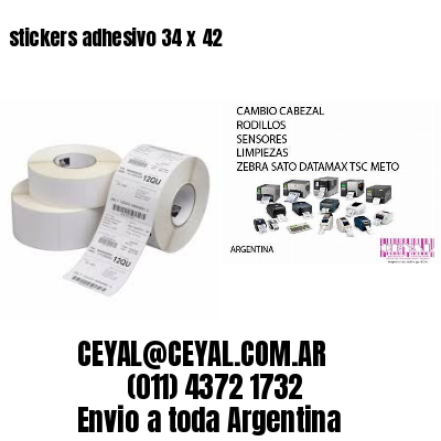 stickers adhesivo 34 x 42