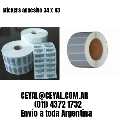 stickers adhesivo 34 x 43