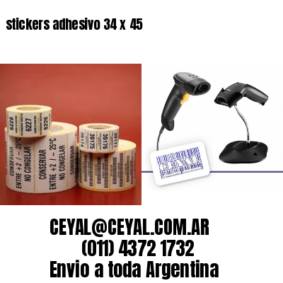 stickers adhesivo 34 x 45