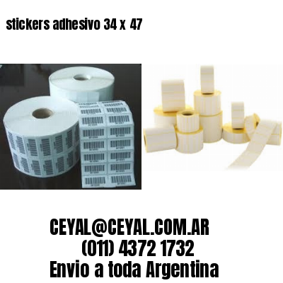stickers adhesivo 34 x 47