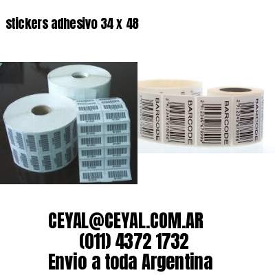 stickers adhesivo 34 x 48