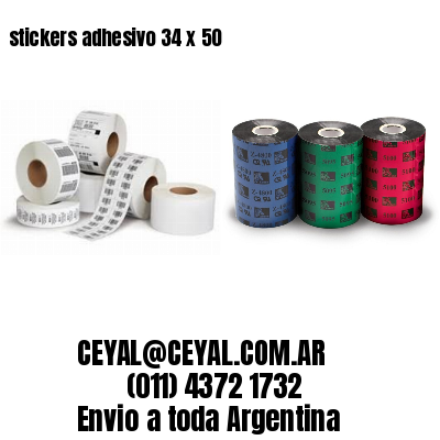 stickers adhesivo 34 x 50