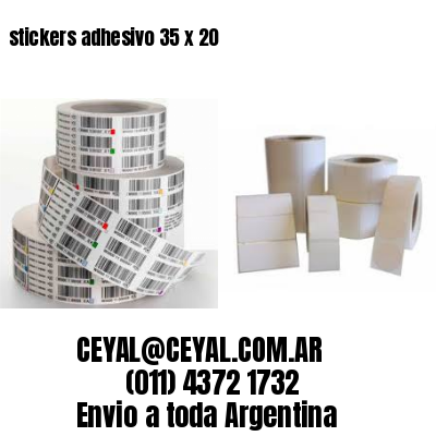 stickers adhesivo 35 x 20