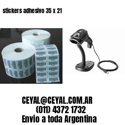 stickers adhesivo 35 x 21