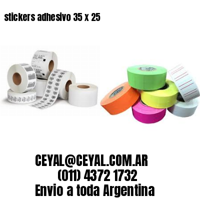 stickers adhesivo 35 x 25