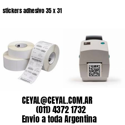 stickers adhesivo 35 x 31