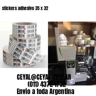 stickers adhesivo 35 x 32