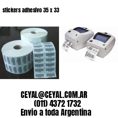 stickers adhesivo 35 x 33
