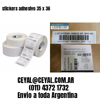 stickers adhesivo 35 x 36