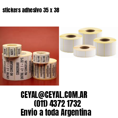 stickers adhesivo 35 x 38