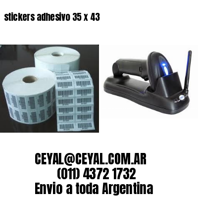 stickers adhesivo 35 x 43