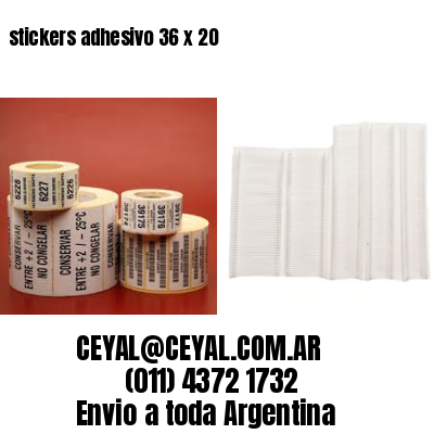 stickers adhesivo 36 x 20