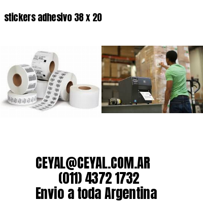 stickers adhesivo 38 x 20