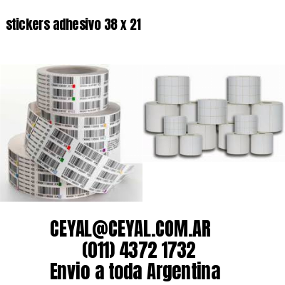 stickers adhesivo 38 x 21