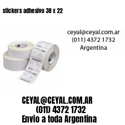 stickers adhesivo 38 x 22
