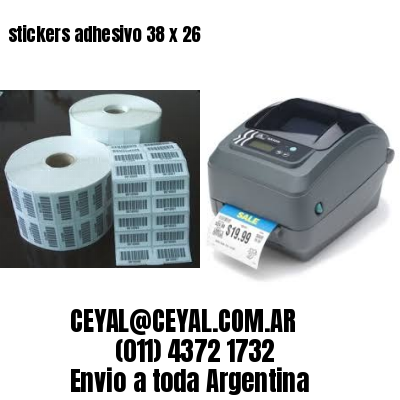 stickers adhesivo 38 x 26
