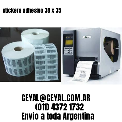 stickers adhesivo 38 x 35