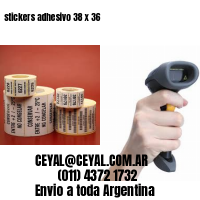 stickers adhesivo 38 x 36