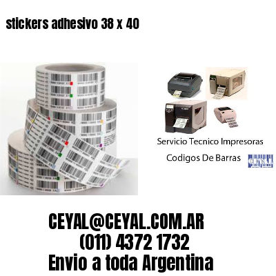 stickers adhesivo 38 x 40