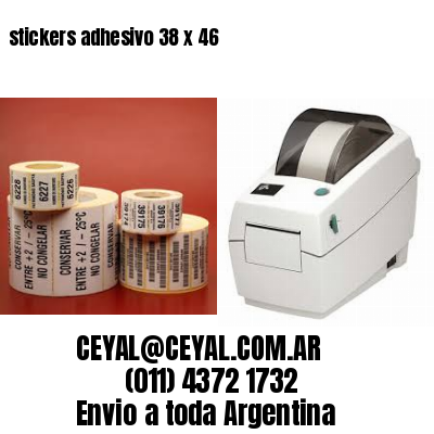 stickers adhesivo 38 x 46