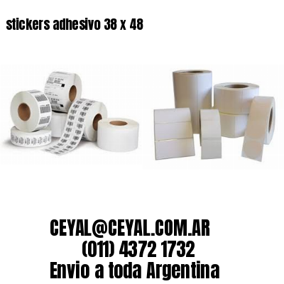 stickers adhesivo 38 x 48