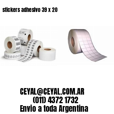 stickers adhesivo 39 x 20