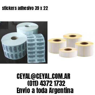 stickers adhesivo 39 x 22