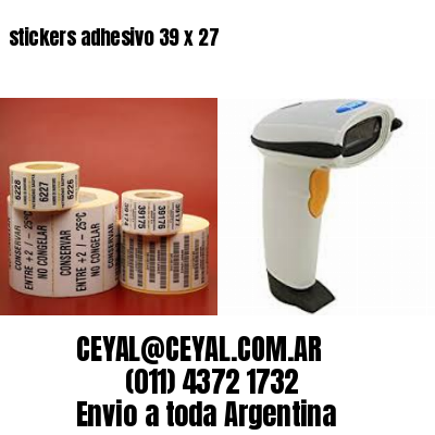stickers adhesivo 39 x 27