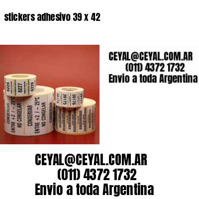 stickers adhesivo 39 x 42