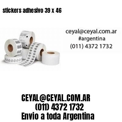 stickers adhesivo 39 x 46