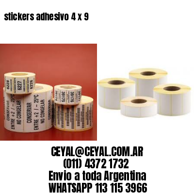 stickers adhesivo 4 x 9