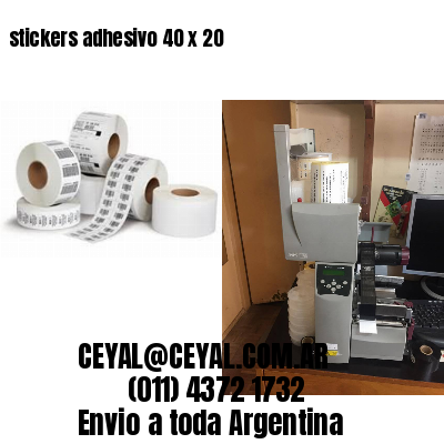 stickers adhesivo 40 x 20