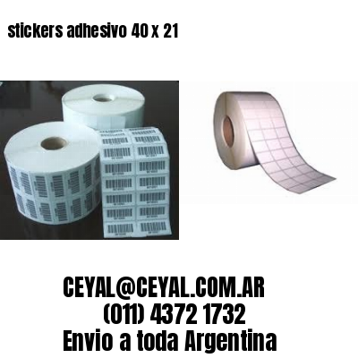 stickers adhesivo 40 x 21