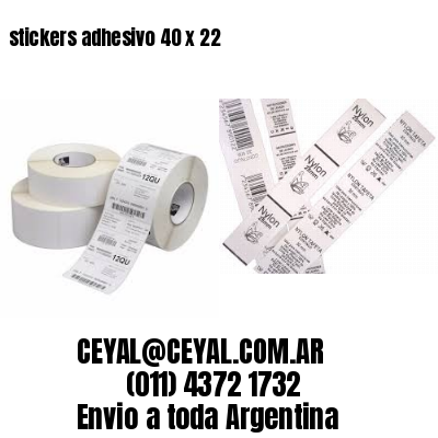 stickers adhesivo 40 x 22