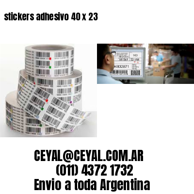 stickers adhesivo 40 x 23