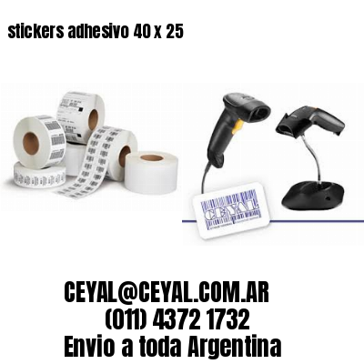 stickers adhesivo 40 x 25