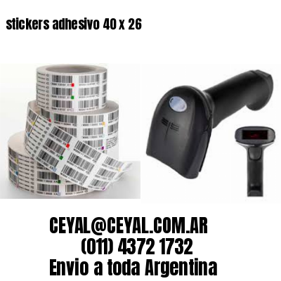 stickers adhesivo 40 x 26