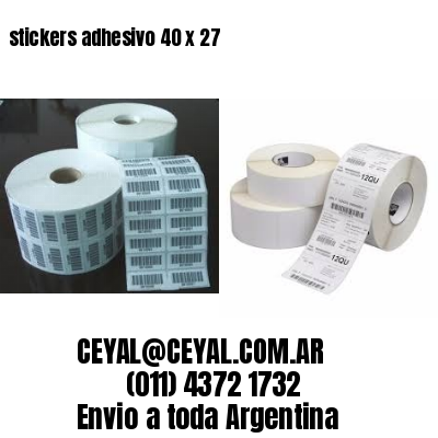 stickers adhesivo 40 x 27