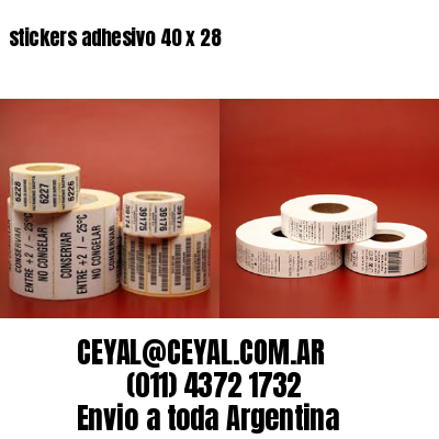 stickers adhesivo 40 x 28