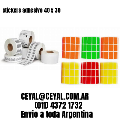 stickers adhesivo 40 x 30