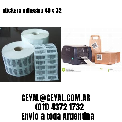 stickers adhesivo 40 x 32