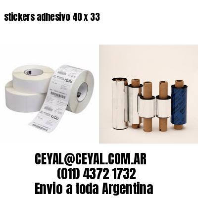 stickers adhesivo 40 x 33