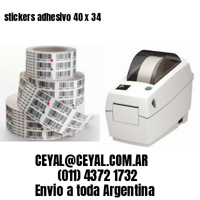 stickers adhesivo 40 x 34