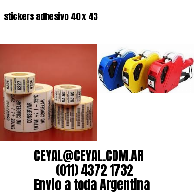 stickers adhesivo 40 x 43