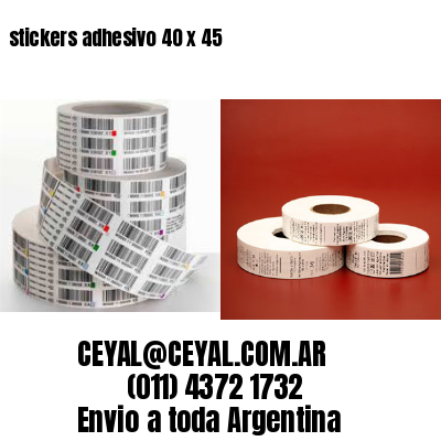 stickers adhesivo 40 x 45