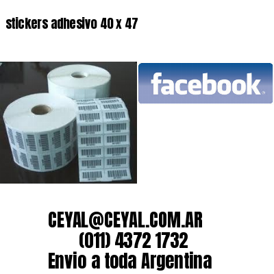 stickers adhesivo 40 x 47