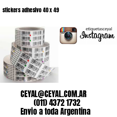 stickers adhesivo 40 x 49
