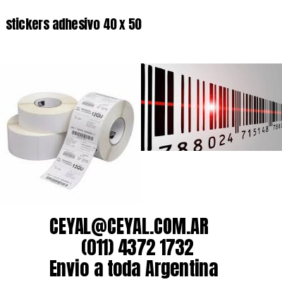 stickers adhesivo 40 x 50